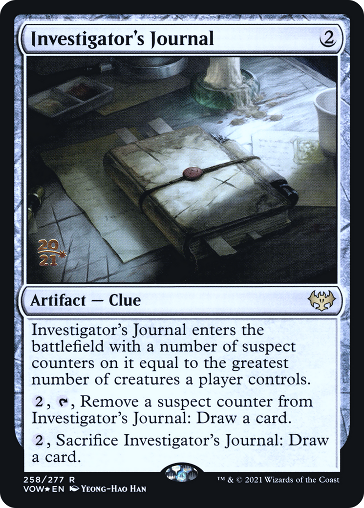 Investigator's Journal (PRE-258) [Innistrad: Crimson Vow Promos] Foil MTG Single Wizards of the Coast