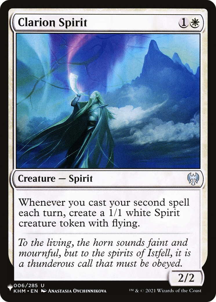 Clarion Spirit (LIST-KHM-6) [Mystery Booster] The List MTG Single Wizards of the Coast