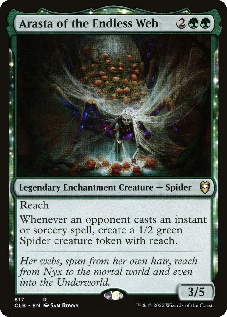 Arasta of the Endless Web (CLB-817) [Commander Legends: Battle for Baldur's Gate] MTG Single Wizards of the Coast