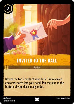 Invited to the Ball (29/204) [Shimmering Skies] Cold Foil Lorcana Single Disney