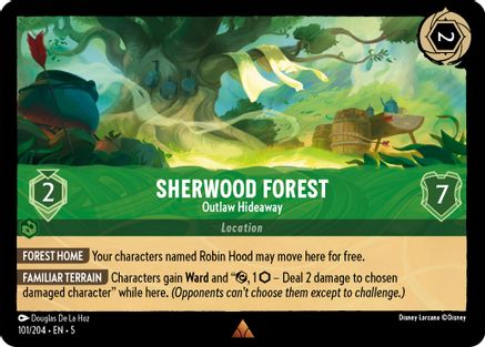 Sherwood Forest - Outlaw Hideaway (101/204) [Shimmering Skies] Lorcana Single Disney