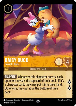 Daisy Duck - Donald's Date (16/204) [Shimmering Skies] Lorcana Single Disney