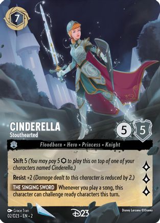 Cinderella - Stouthearted (2) [D23 Promos] Holofoil Lorcana Single Disney