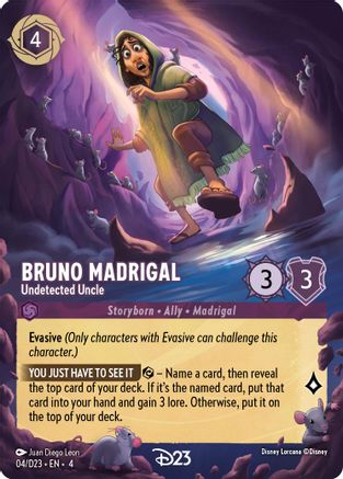 Bruno Madrigal - Undetected Uncle (4) [D23 Promos] Holofoil Lorcana Single Disney