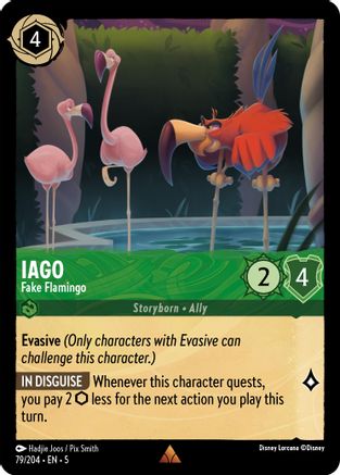 Iago - Fake Flamingo (79/204) [Shimmering Skies] Lorcana Single Disney