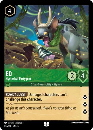 Ed - Hysterical Partygoer (81/204) [Shimmering Skies] Lorcana Single Disney