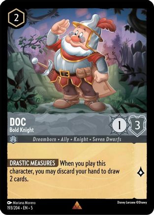 Doc - Bold Knight (193/204) [Shimmering Skies] Lorcana Single Disney