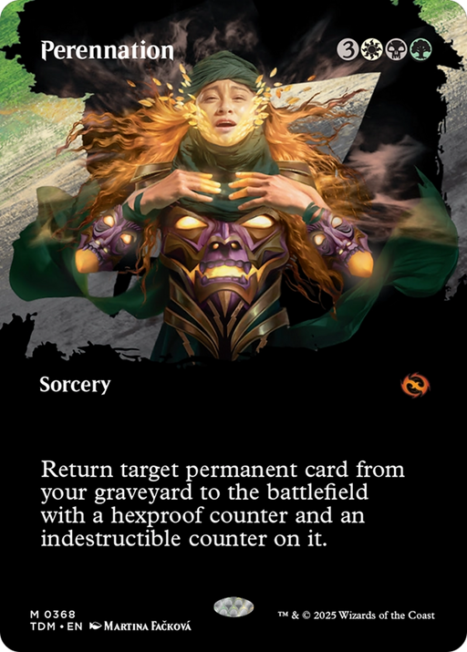 Perennation (Borderless) (TDM-368) [Tarkir: Dragonstorm] Foil MTG Single Wizards of the Coast