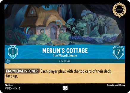 Merlin's Cottage - The Wizard's Home (170/204) [Shimmering Skies] Lorcana Single Disney