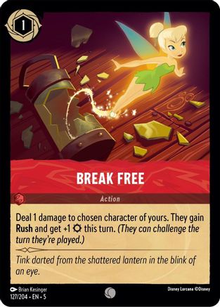 Break Free (127/204) [Shimmering Skies] Lorcana Single Disney