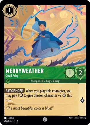 Merryweather - Good Fairy (76/204) [Shimmering Skies] Lorcana Single Disney