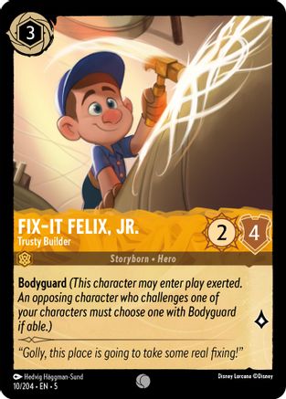 Fix-It Felix, Jr. - Trusty Builder (10/204) [Shimmering Skies] Lorcana Single Disney