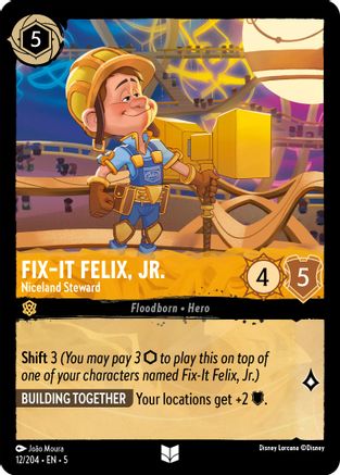 Fix-It Felix, Jr. - Niceland Steward (12/204) [Shimmering Skies] Lorcana Single Disney