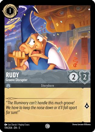 Rudy - Groove Disrupter (174/204) [Shimmering Skies] Lorcana Single Disney
