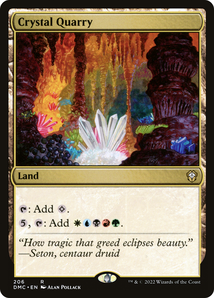 Crystal Quarry (DMC-206) [Dominaria United Commander] MTG Single Wizards of the Coast