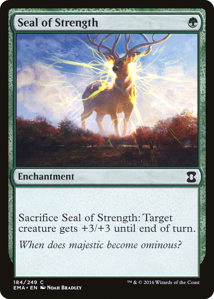 Seal of Strength (EMA-184) [Eternal Masters] MTG Single Wizards of the Coast