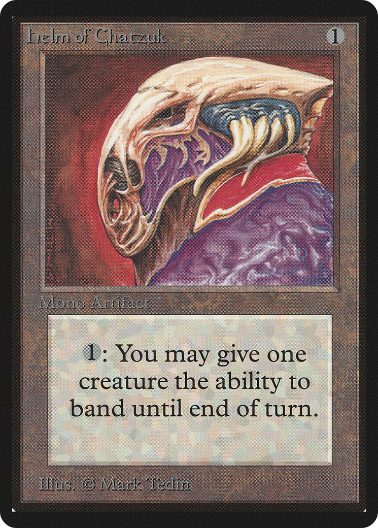 Helm of Chatzuk (LEB-) [Oldschool] Limited Edition Beta MTG Single Wizards of the Coast