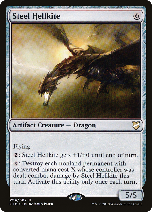 Steel Hellkite (C18-224) [Commander 2018] MTG Single Wizards of the Coast