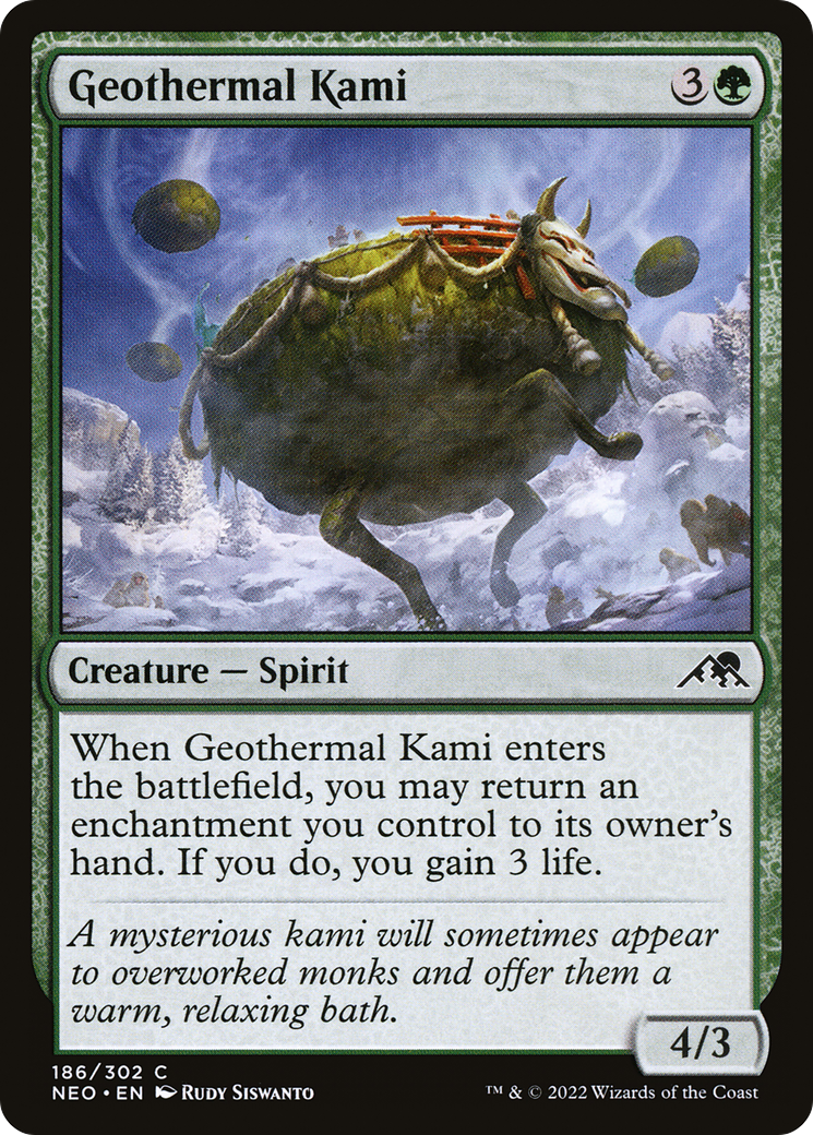 Geothermal Kami (NEO-186) [Kamigawa: Neon Dynasty] Foil MTG Single Wizards of the Coast