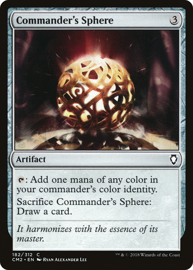 Commander's Sphere (CM2-182) [Commander Anthology Volume II] MTG Single Wizards of the Coast