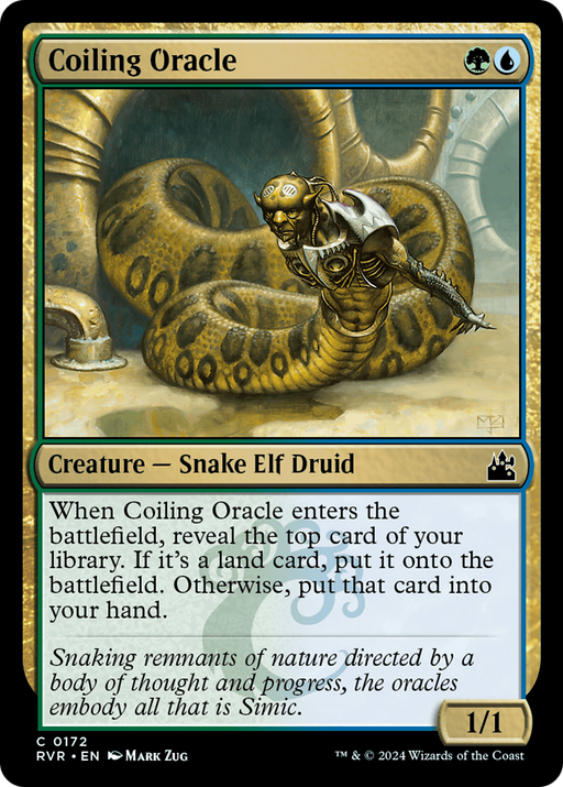 Coiling Oracle (RVR-172) [Ravnica Remastered] MTG Single Wizards of the Coast