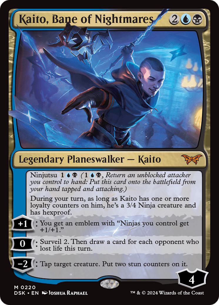 Kaito, Bane of Nightmares (DSK-220) [Duskmourn: House of Horror] MTG Single Wizards of the Coast