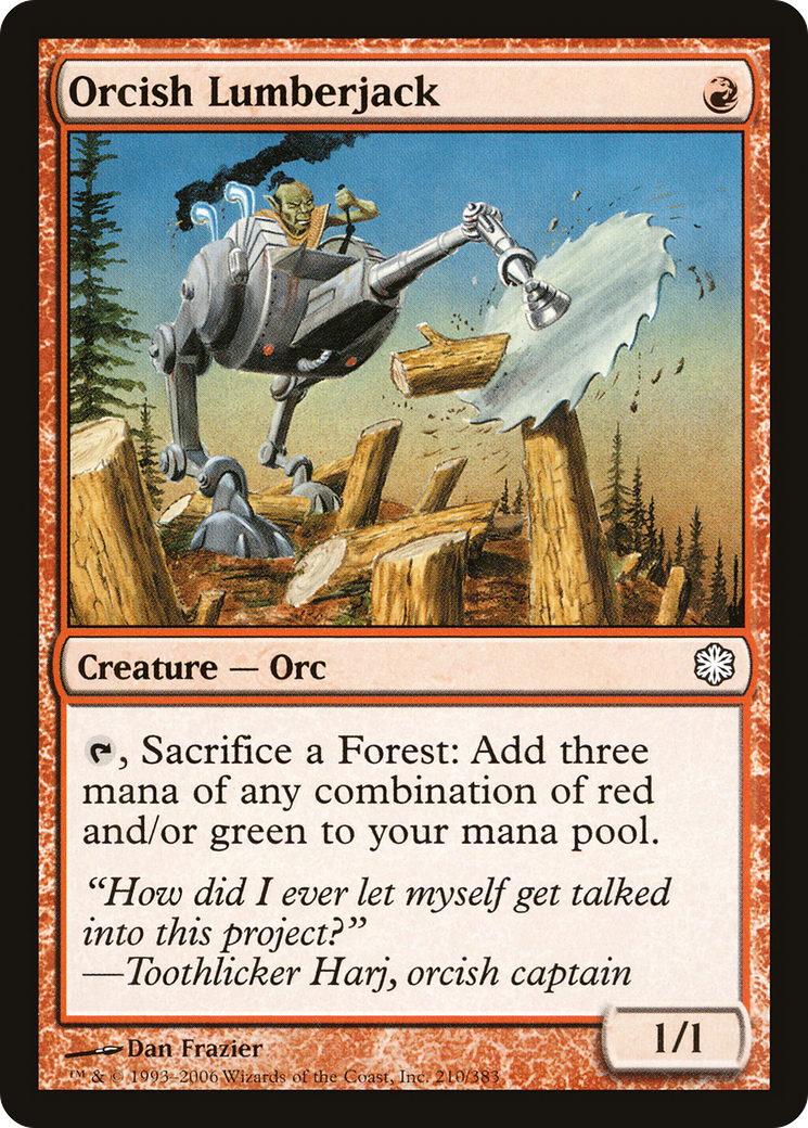 Orcish Lumberjack (CTD-210) [Misc] Coldsnap Theme Decks MTG Single Wizards of the Coast