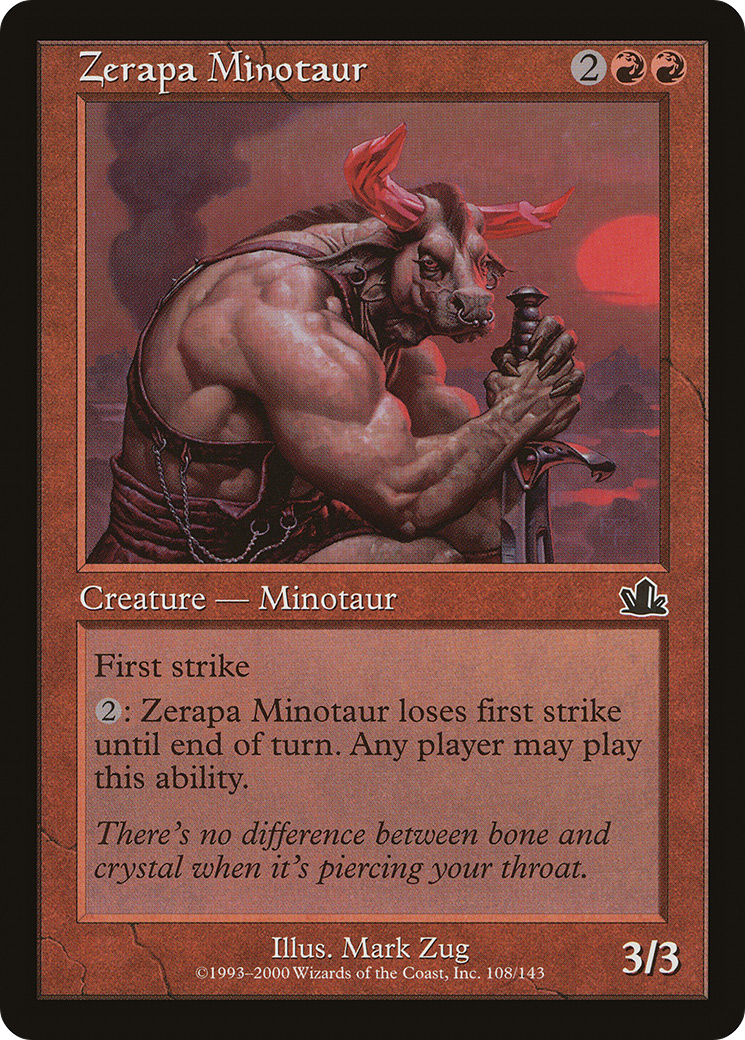 Zerapa Minotaur (PCY-108) [Prophecy] MTG Single Wizards of the Coast