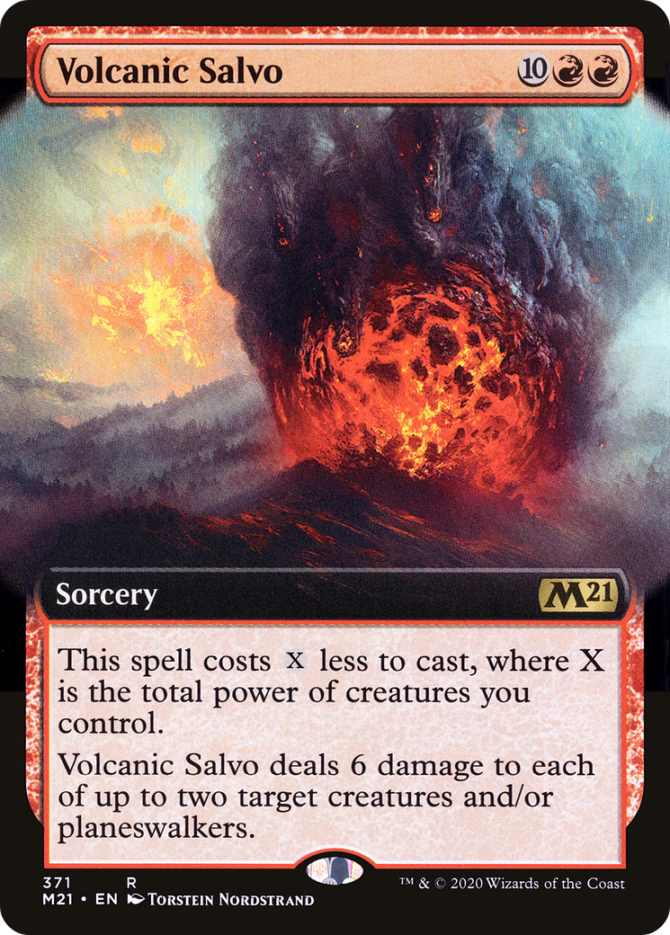 Volcanic Salvo (M21-371) [Core Set 2021] (Extended Art) Foil MTG Single Wizards of the Coast