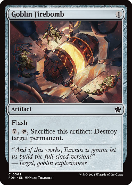 Goblin Firebomb (FDN-562) [Foundations] MTG Single Wizards of the Coast