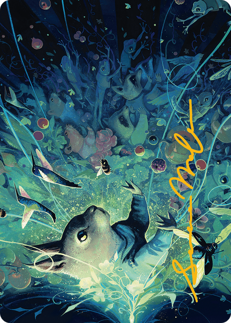 For the Common Good Art Card (22/54) (Gold-Stamped Signature) [Art Series] Bloomburrow MTG Single Magic: The Gathering