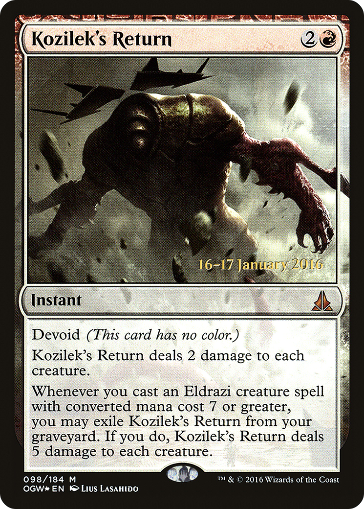 Kozilek's Return (PRE-098) [Oath of the Gatewatch Promos] Foil MTG Single Wizards of the Coast