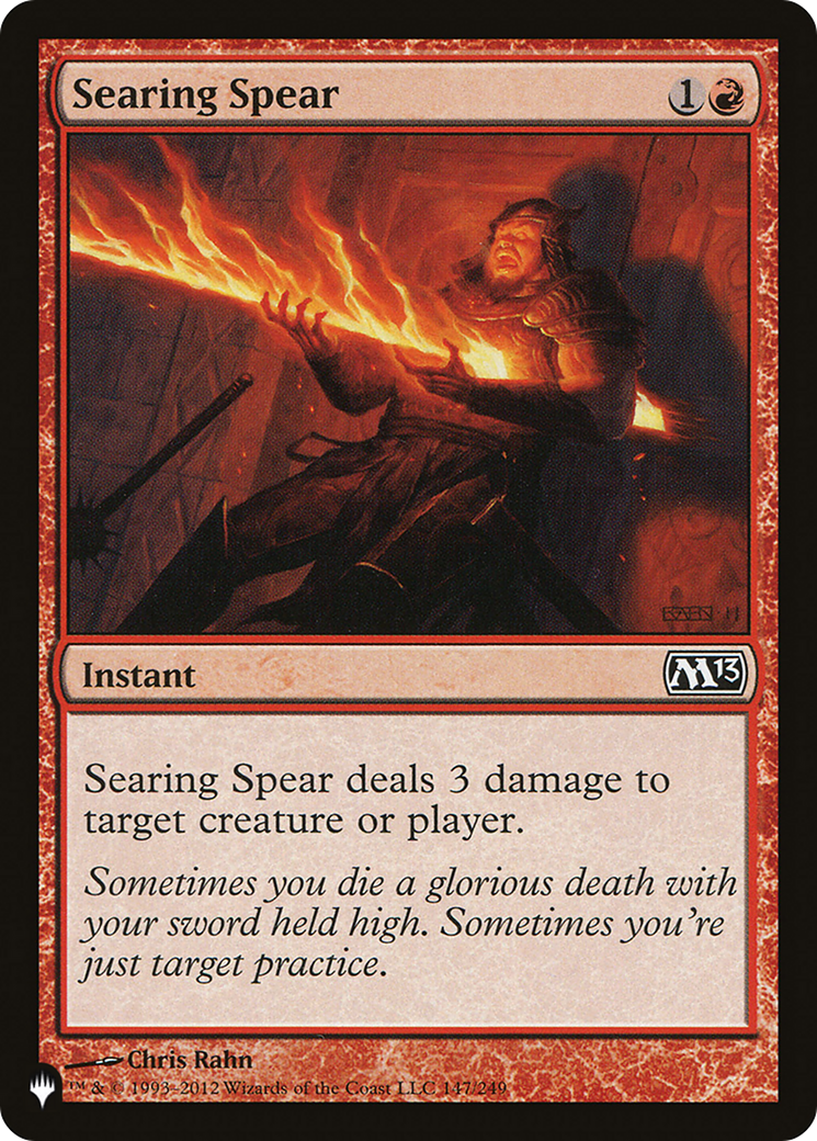 Searing Spear (LIST-147/249) [Mystery Booster] The List MTG Single Wizards of the Coast