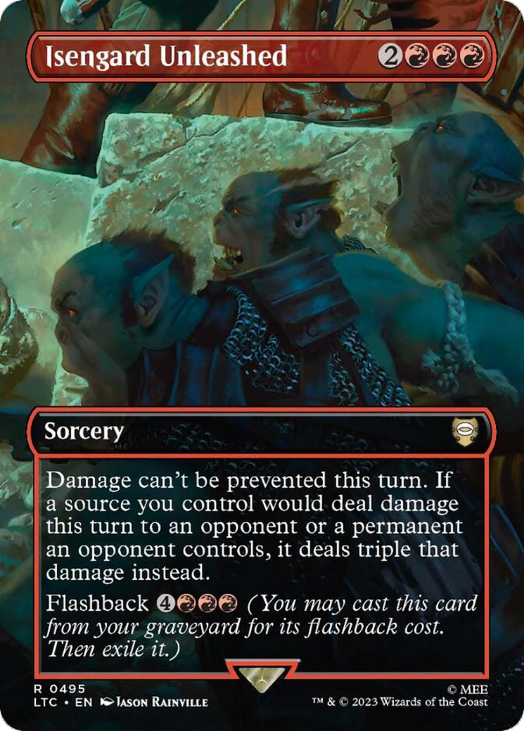 Isengard Unleashed (LTC-495) [Tales of Middle-earth Commander] (Borderless) MTG Single Wizards of the Coast
