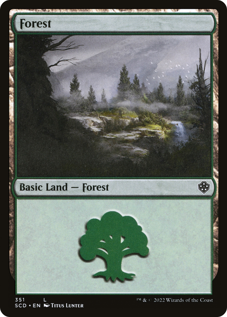 Forest (SCD-351) [Starter Commander Decks] MTG Single Wizards of the Coast
