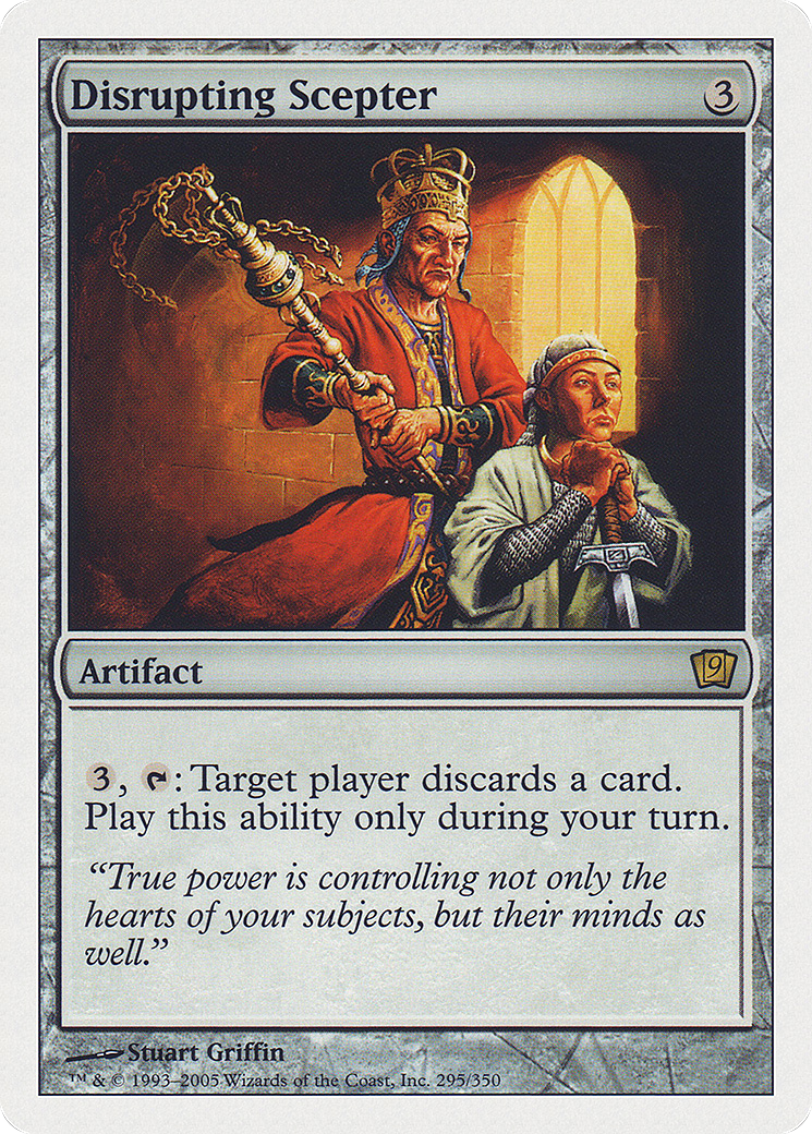 Disrupting Scepter (9ED-295) [9th Edition] MTG Single Wizards of the Coast