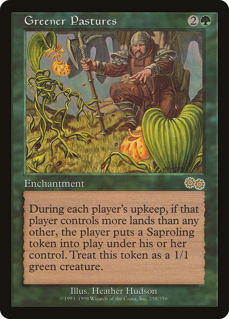 Greener Pastures (USG-258) [Urza's Saga] MTG Single Wizards of the Coast