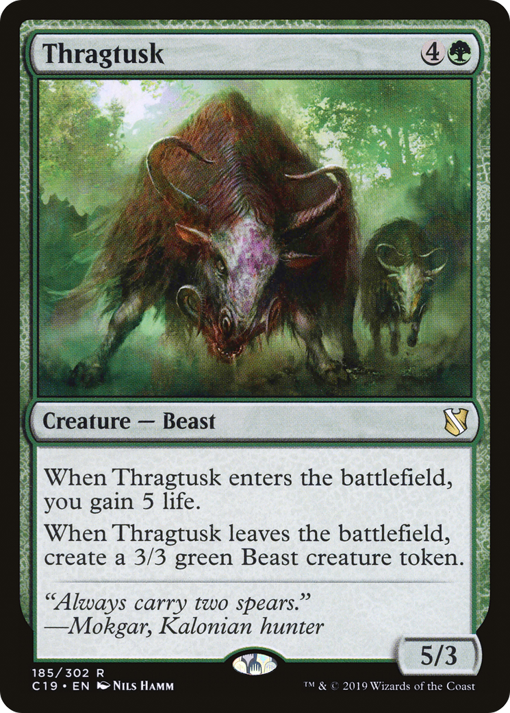 Thragtusk (C19-185) [Commander 2019] MTG Single Wizards of the Coast