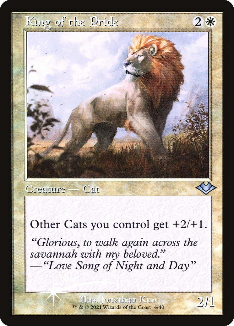 King of the Pride (MH1-004) [Modern Horizons 1 Timeshifts] Foil MTG Single Wizards of the Coast
