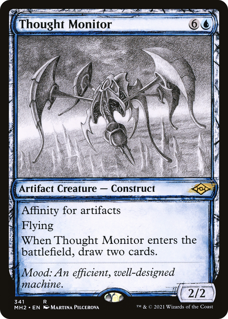 Thought Monitor (MH2-341) [Modern Horizons 2] (Showcase) MTG Single Modern Horizons 2