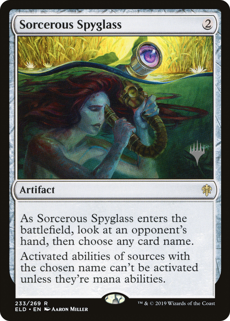 Sorcerous Spyglass (PPELD-233) [Throne of Eldraine Promos] MTG Single Wizards of the Coast