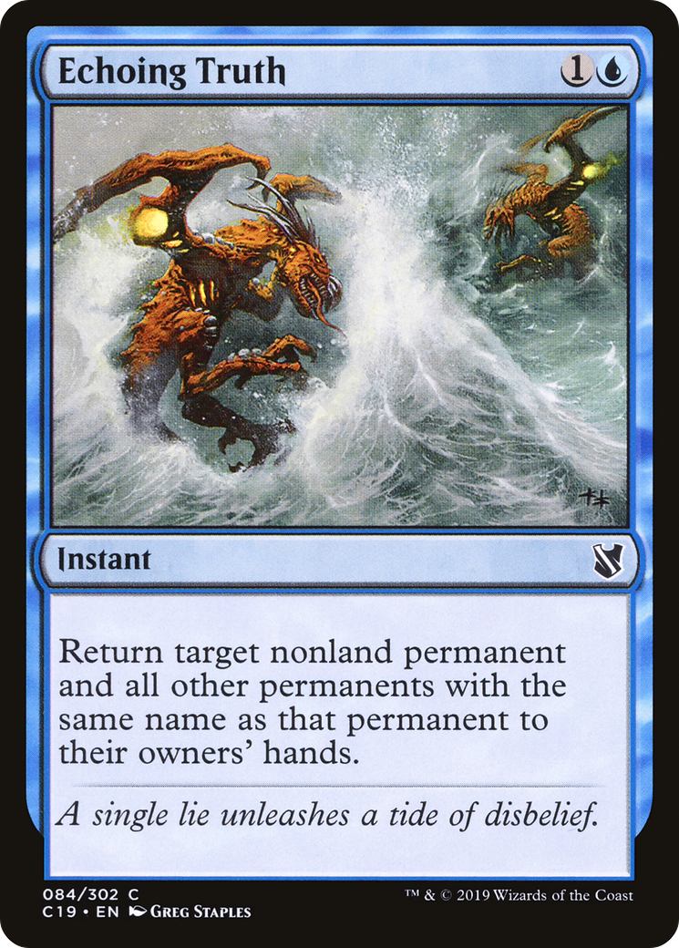 Echoing Truth (C19-084) [Commander 2019] MTG Single Wizards of the Coast