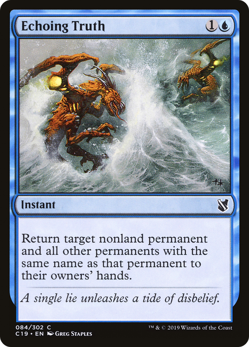 Echoing Truth (C19-084) [Commander 2019] MTG Single Wizards of the Coast