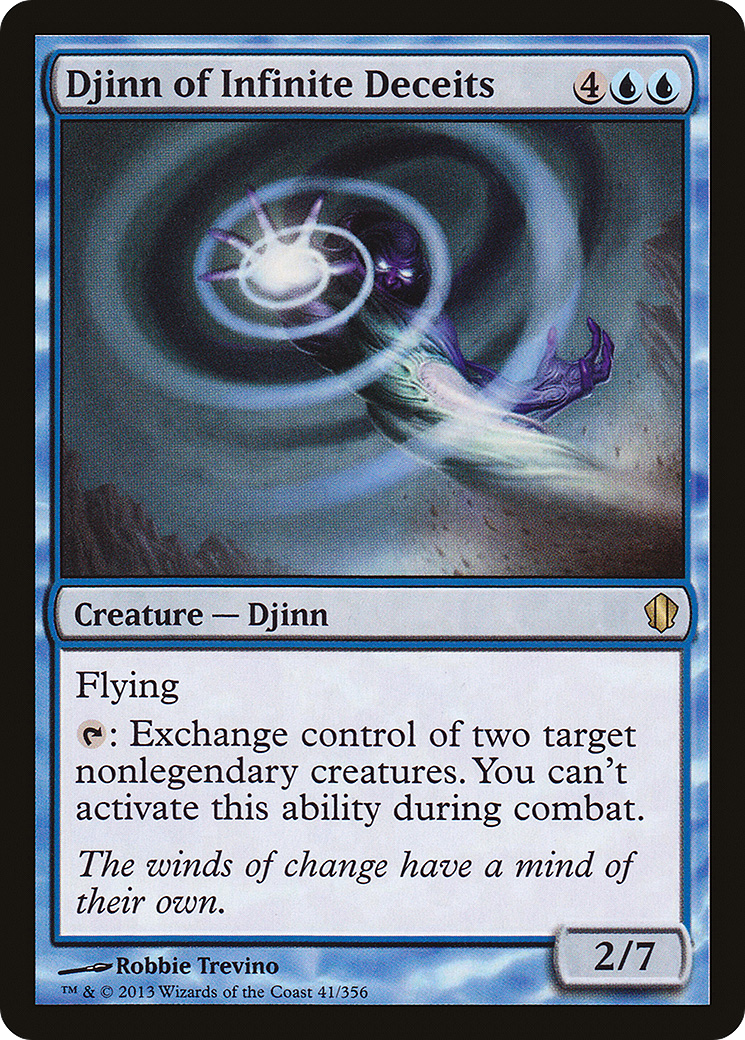 Djinn of Infinite Deceits (C13-041) [Commander 2013] MTG Single Wizards of the Coast