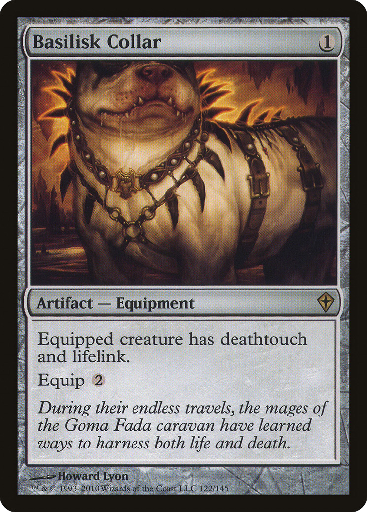 Basilisk Collar (WWK-122) [Worldwake] Foil MTG Single Wizards of the Coast