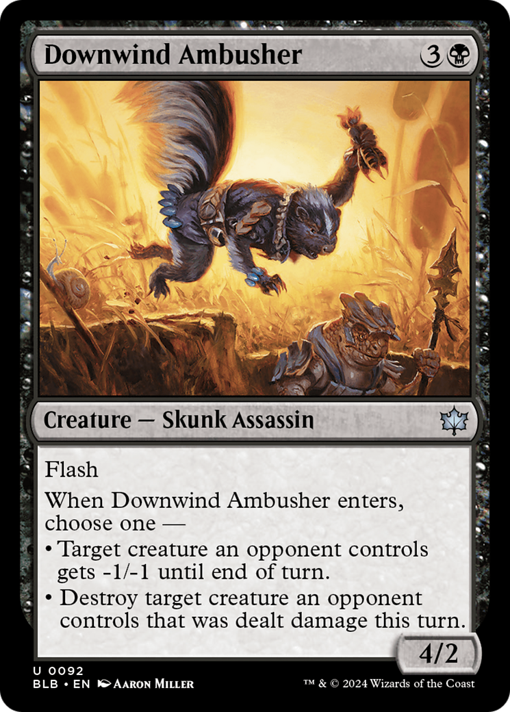 Downwind Ambusher (BLB-092) [Bloomburrow] MTG Single Wizards of the Coast