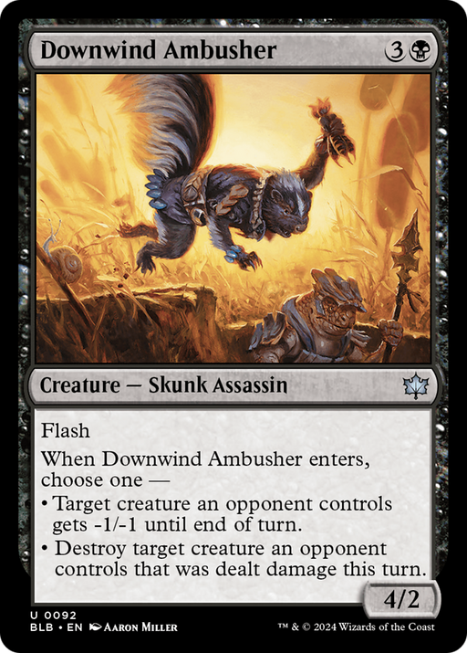 Downwind Ambusher (BLB-092) [Bloomburrow] MTG Single Wizards of the Coast