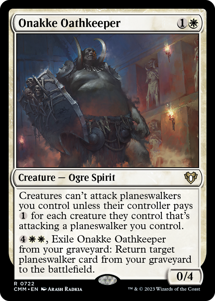 Onakke Oathkeeper (CMM-722) [Commander Masters] MTG Single Wizards of the Coast