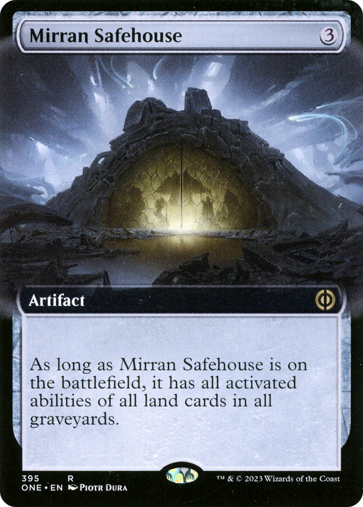 Mirran Safehouse (ONE-395) [Phyrexia: All Will Be One] (Extended Art) Foil MTG Single Wizards of the Coast