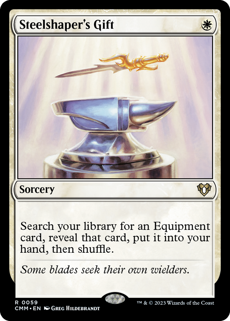 Steelshaper's Gift (CMM-059) [Commander Masters] Foil MTG Single Wizards of the Coast